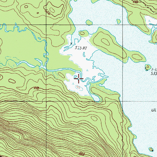 Topographic Map of Long Pond Stream, ME