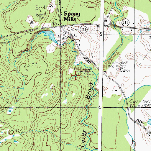 Topographic Map of Lords Brook, ME