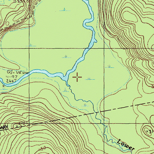 Topographic Map of Lower Taylor Brook, ME