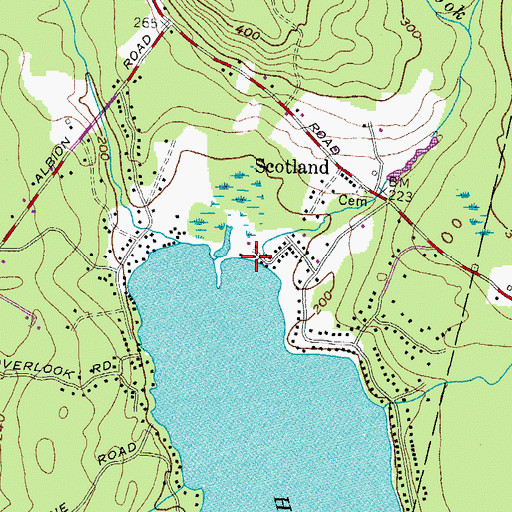 Topographic Map of McIntosh Brook, ME