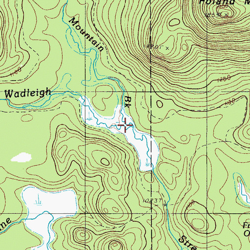 Topographic Map of Mountain Brook, ME