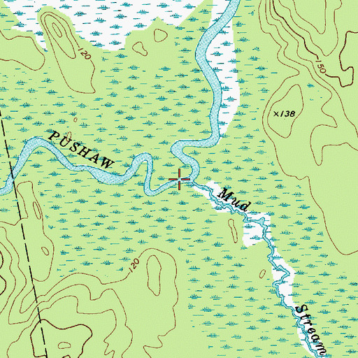 Topographic Map of Mud Stream, ME