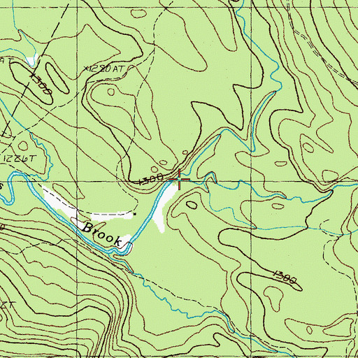 Topographic Map of North Branch Stearns Brook, NH