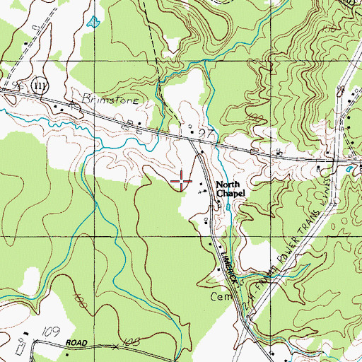 Topographic Map of North Chapel, ME