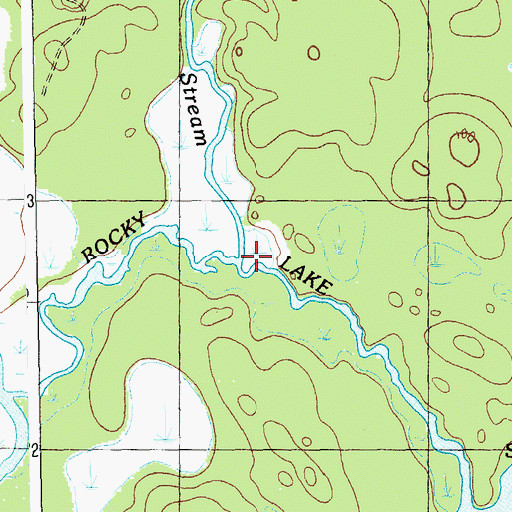Topographic Map of Northern Stream, ME