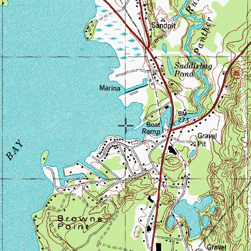 Topographic Map of Panther Run, ME