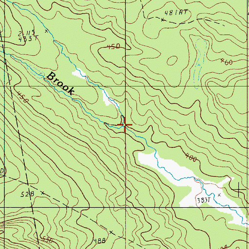 Topographic Map of Pickerel Brook, ME