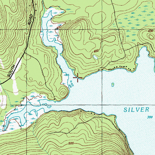 Topographic Map of Pool Brook, ME