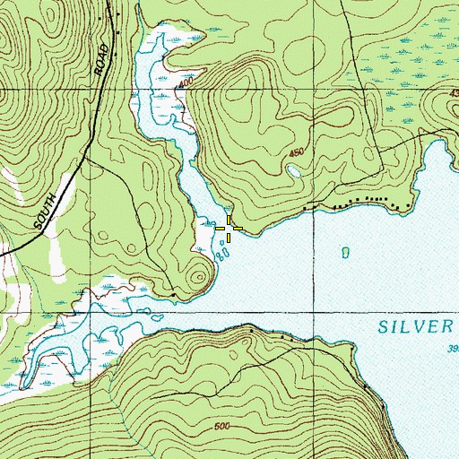 Topographic Map of Pool Brook, ME