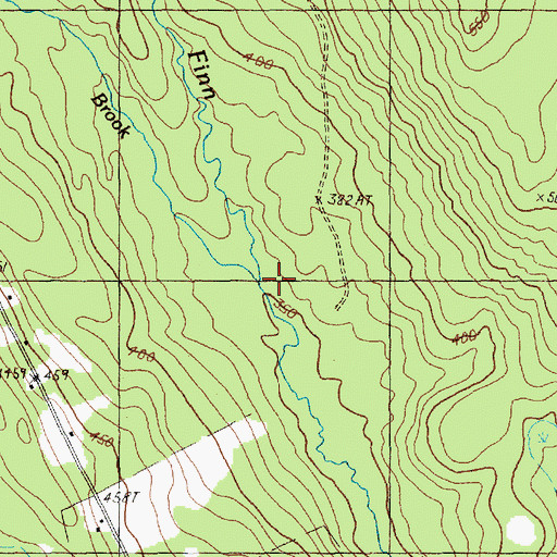 Topographic Map of Prouty Brook, ME