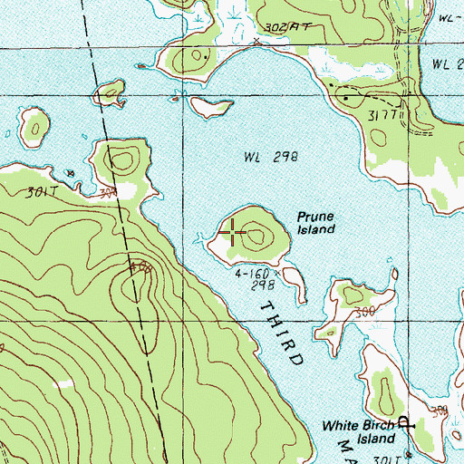 Topographic Map of Prune Island, ME