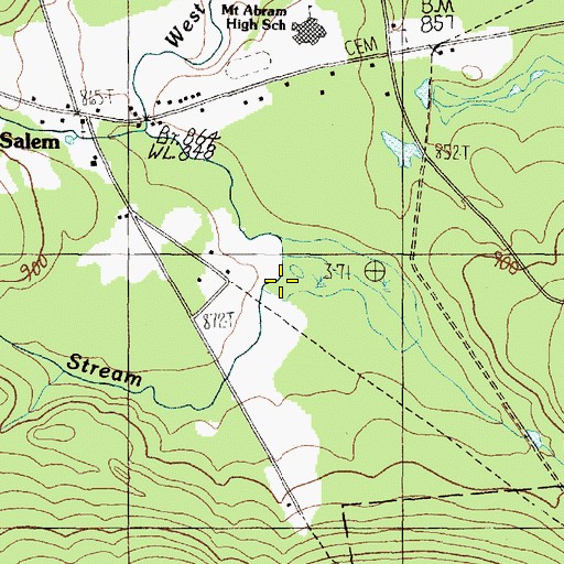 Topographic Map of Quick Stream, ME