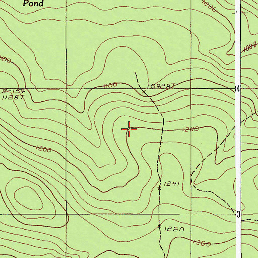 Topographic Map of Sand Bank Trail, ME