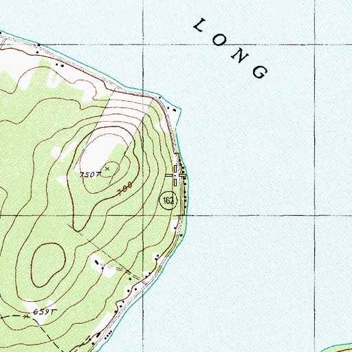 Topographic Map of Sinclair School, ME