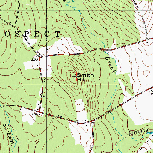 Topographic Map of Smith Hill, ME