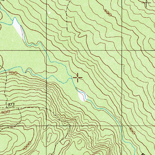 Topographic Map of South Branch Birch River, ME