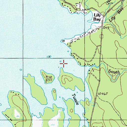 Topographic Map of South Brook, ME