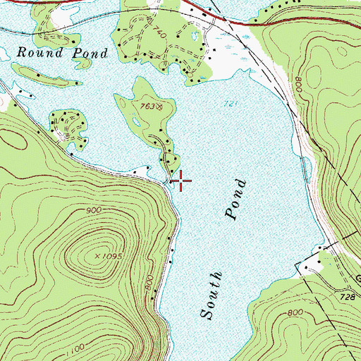 Topographic Map of South Pond, ME