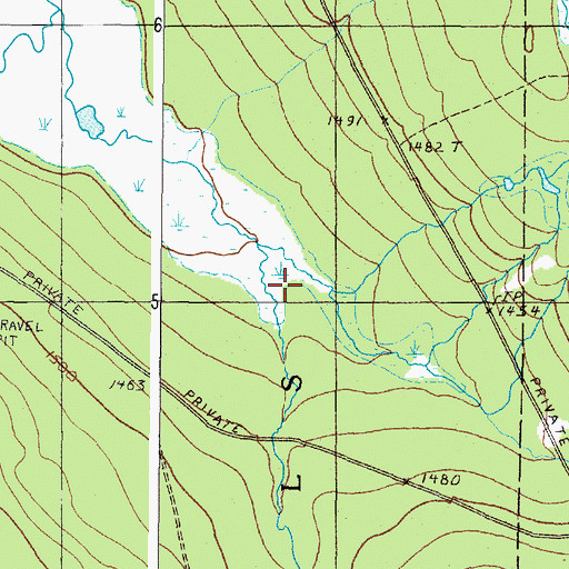 Topographic Map of Span Brook, ME