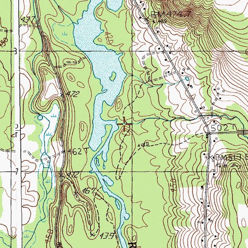 Topographic Map of Stewart Brook, ME