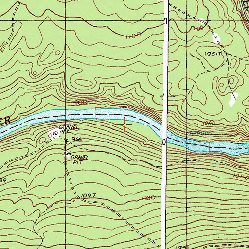 Topographic Map of Stony Brook Camp, ME