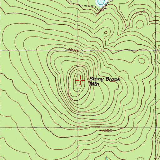 Topographic Map of Stony Brook Mountain, ME