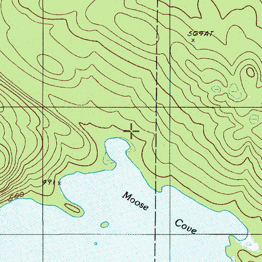 Topographic Map of Telephone Trail, ME