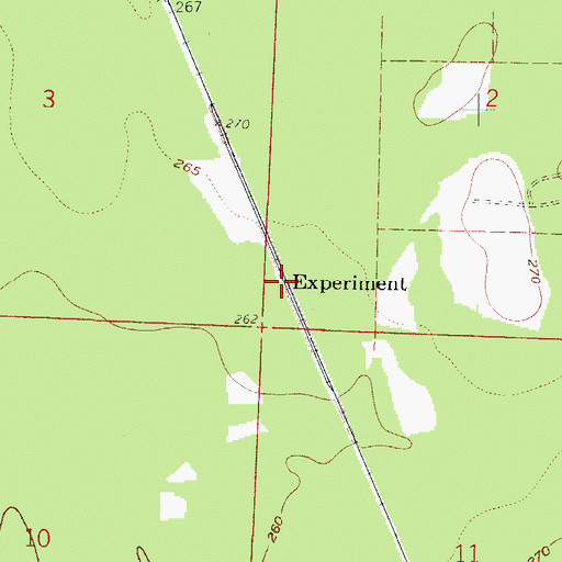 Topographic Map of Experiment, AR