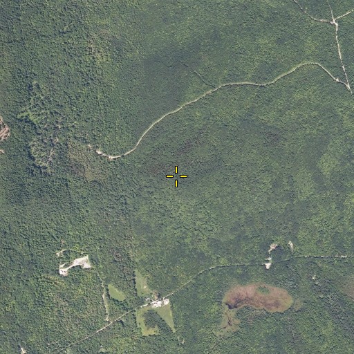 Aerial/Satellite Image of True Mountain, ME