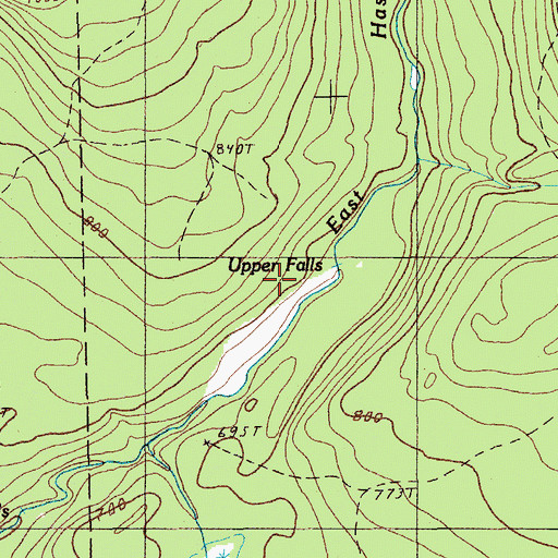 Topographic Map of Upper Falls, ME