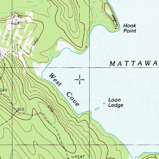 Topographic Map of West Cove, ME