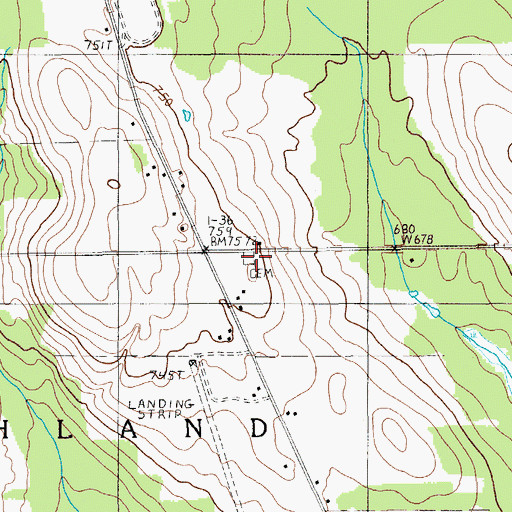 Topographic Map of Winslow Cemetery, ME