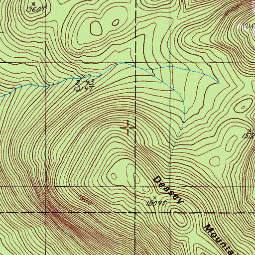 Topographic Map of Gilman Falls, ME
