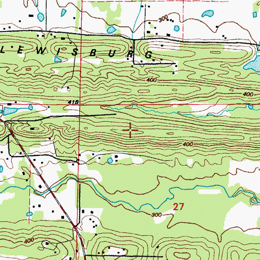 Topographic Map of Haymes Hill, AR