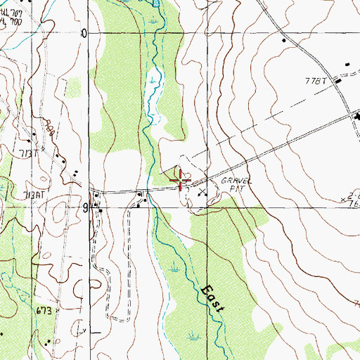 Topographic Map of Carriveau Mill, ME