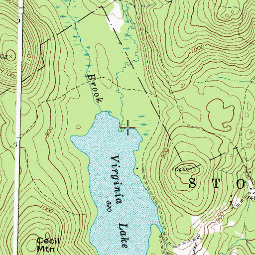 Topographic Map of Goodwin Brook, ME