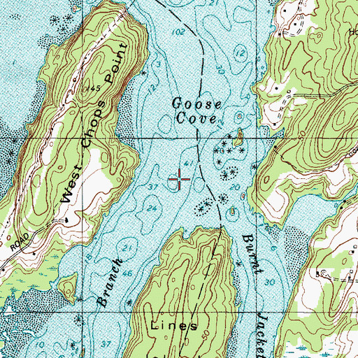 Topographic Map of Grace Rock, ME