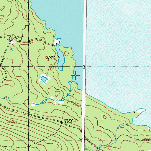 Topographic Map of Parsons Brook, ME