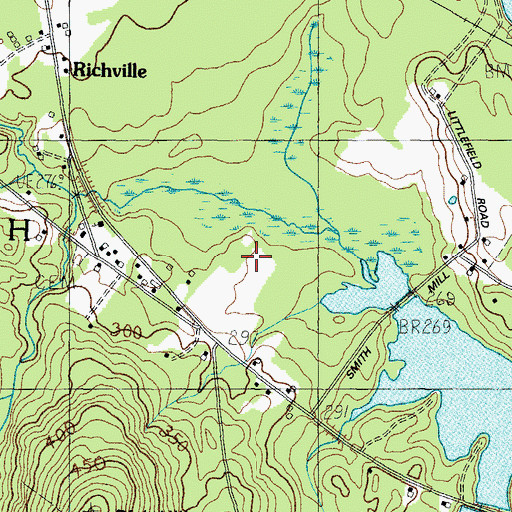 Topographic Map of WGAN-AM (Portland), ME
