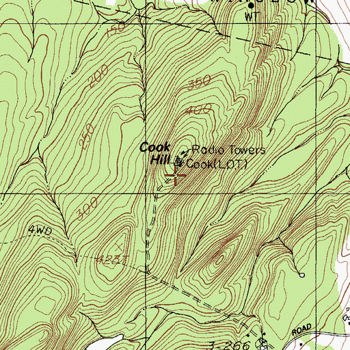 Topographic Map of WJBI-FM (Winslow), ME