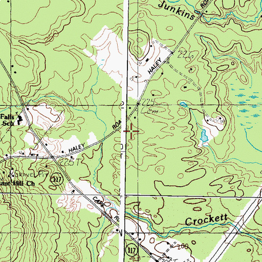 Topographic Map of Town of Hollis, ME