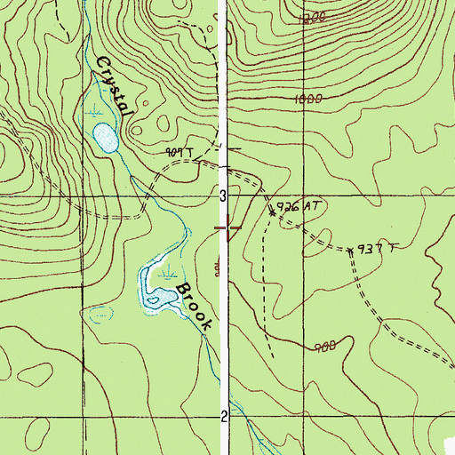 Topographic Map of Town of Mount Chase, ME