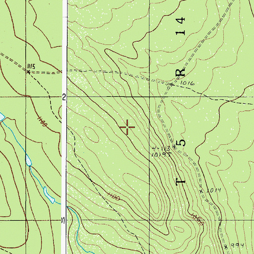 Topographic Map of Unorganized Territory of Northwest Piscataquis, ME