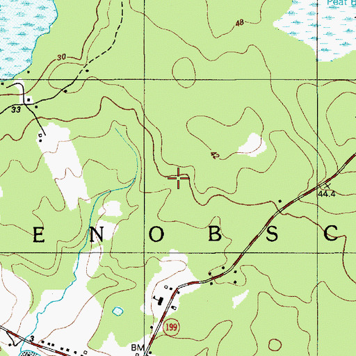 Topographic Map of Town of Penobscot, ME
