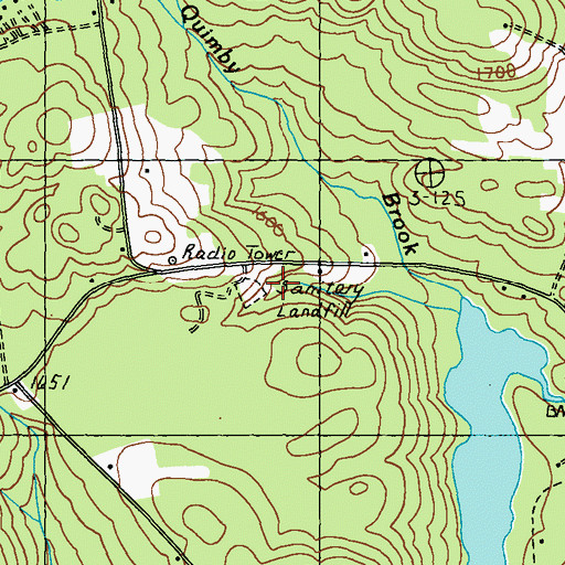 Topographic Map of Town of Rangeley, ME