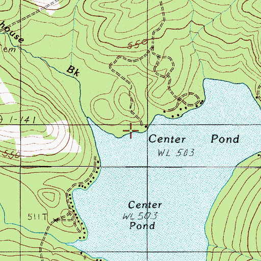 Topographic Map of Town of Sangerville, ME