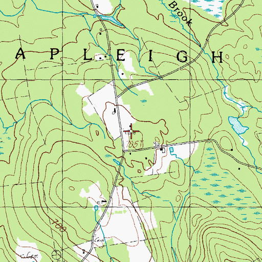 Topographic Map of Town of Shapleigh, ME