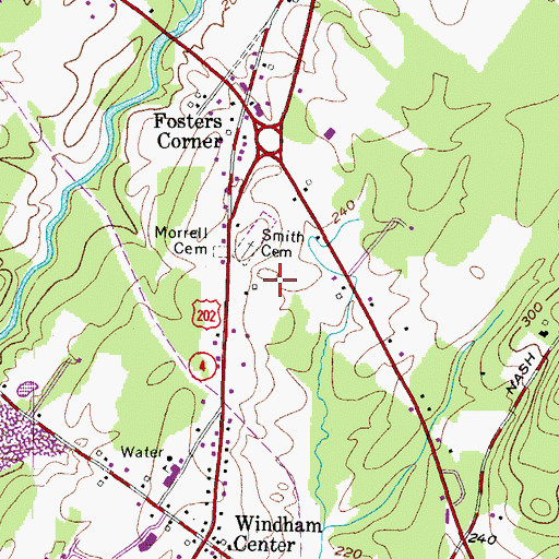 Topographic Map of Town of Windham, ME