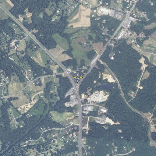 Aerial/Satellite Image of All Saints Church, MD
