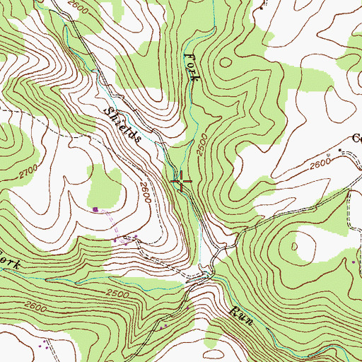 Topographic Map of Aronhalt Fork, MD